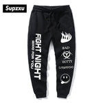 SUPZXU Fashion high-waist printed ankle-length pants yellow streetwear trousers joggers men women hip hop autumn pants pantalon