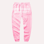 Stop Looking At My Butt stacked Sweatpants Women Print Sweat Pants Women Casual baggy Trousers men Hippie Track Pants pantalon